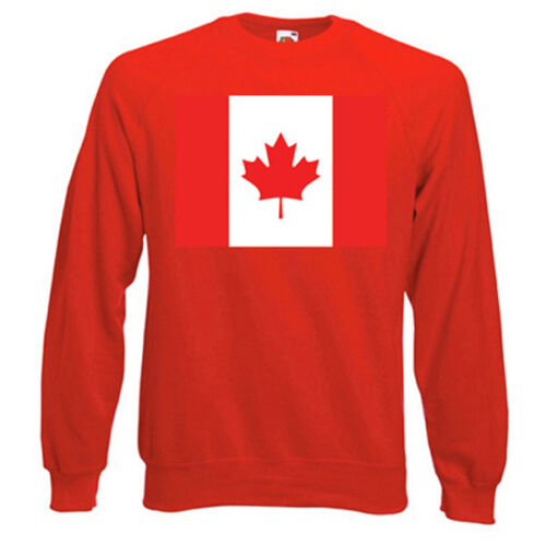 Canadian Flag Sweatshirt FLAGS Choice of size /& colours.