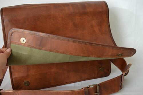 Leather New Messenger Bag Computer Distressed Brown Satchel Briefcase Mens Bag
