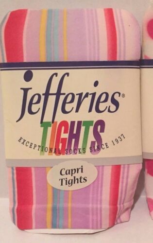 JEFFRIES CAPRI TIGHTS /"NWT/" TODDLER STOCKINGS CAPRI TIGHTS  STRIPED HEARTS