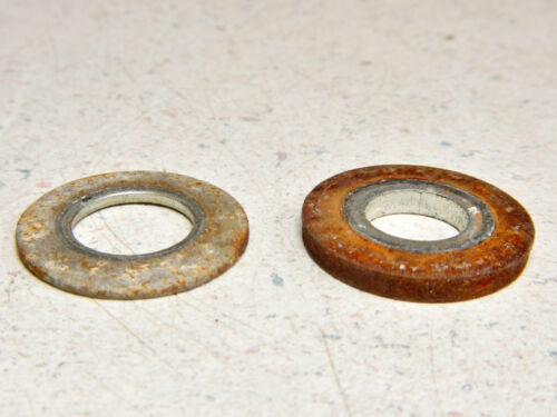 78 SUZUKI GS400 LEFT//RIGHT LOWER REAR SHOCK ABSORBER MOUNTING NUT /& WASHER