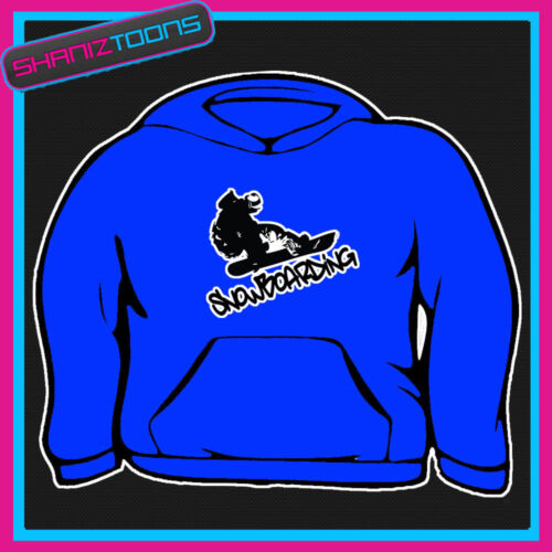 SNOWBOARDING SNOWBOARDER COOL FUNKY HOODIE GREAT GIFT 