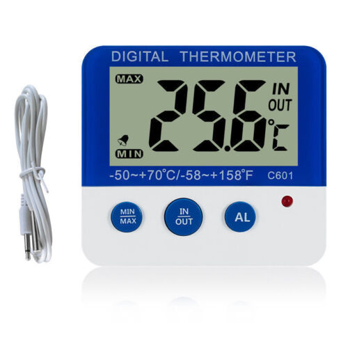 US LED Alarm ℃/℉ Digital Thermometer W/ Magnet F Freezer/Fridge&Stander Freezer 