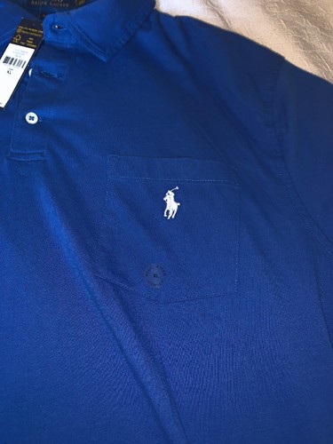 Shirt XL NWT $70 Polo Ralph Lauren Classic Fit Blue Men T
