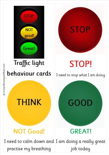 fomentar una buena conducta ~ ~ Autismo Sen ~ £ 2.95 Advertencia de comunicación tarjetas flash