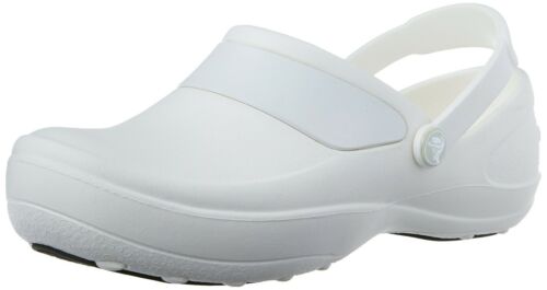 Crocs Size 10 White Slip Resistant Clogs Sandals  New Womens Shoes