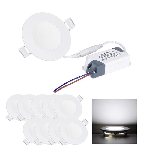 30X3W Ultraslim LED Panel Einbaustrahler Deckenleuchte Einbau Lampe Kaltweiß