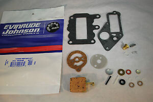 New-Johnson-Evinrude-OEM-Outboard-9-5-Carb-Kit-w-Float-382048-BRP-OMC-Carburetor
