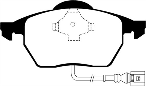 EBC DP21330 Greenstuff 2000 Series Passenger Car Organic Brake Pads