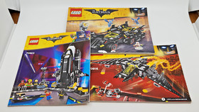 Lego Loose Batman Movie Vehicles w/ Instructions - Set 70916 70917 70923 - READ