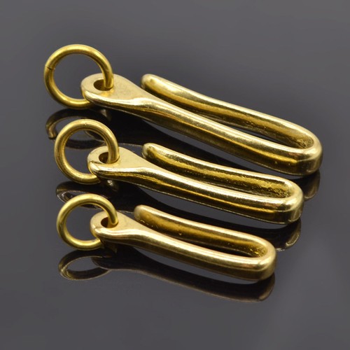 Great Rentro Solid Brass KeyChain Belt U Hook Wallet Chain FOB Japan Fish Hook/&