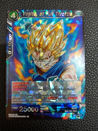 AT FULL THROTTLE NEAR MINT BT6-035 R DRAGONBALL SUPER VEGITO