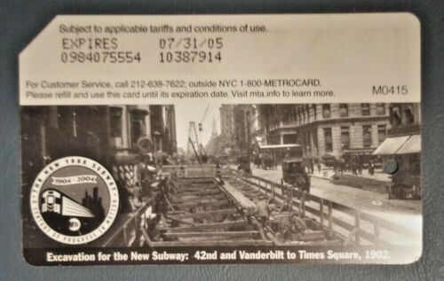 MTA MetroCard 100 Years History-72 St-42 St-Jerome Ave-City Hall-Bay Ridge LOT 6 