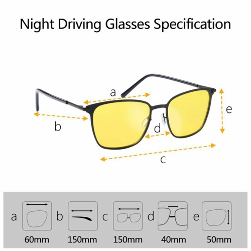 Occffy Night Driving Glasses HD UV400 Vision Polarized Safety for Men /& Women F