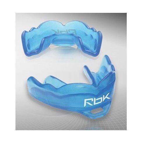 New Reebok Smart Mouth Kids mouth guard ages 5-10 rbk strapped hockey football 