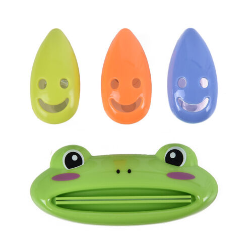 4PCS Portable Home Bathroom Smile Face Toothbrush Holder Cover Case Suction Y^m^ 