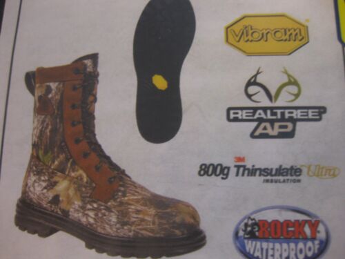 NEW Rocky Boots RKYO012SS 800G INSULATED,VIBRAM,WTRPRF MENS PREMIUM BOOTS