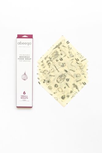 Abeego Beeswax Small Food Wraps Pkg of 6