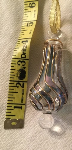 Gorgeous Victorian Style Hand Blown Glass Christmas Holiday Ornaments 24k Gold
