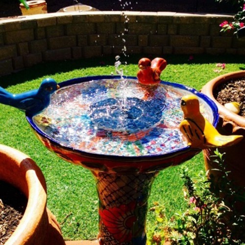 New Solar Fountain Floating Water Pump for Garden Fish Pond with Battery Backup