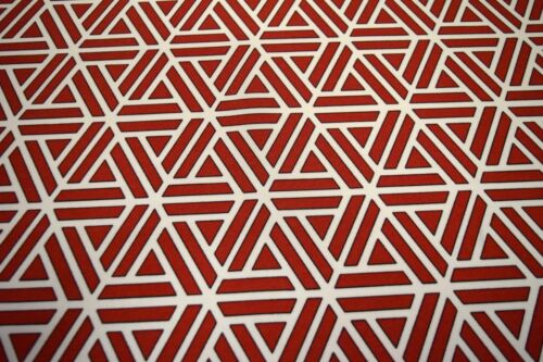 SWAVELLE MILL CREEK SEMMLER RED INDOOR OUTDOOR HOME DECOR FABRIC 54/" W