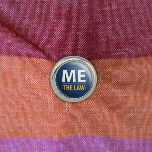 Me Above the Law Metal Craft Sewing Novelty Buttons Set of 4 