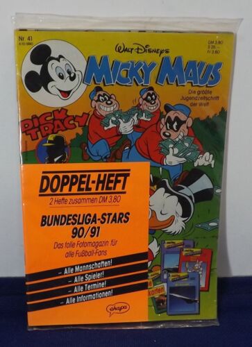 41 von 1990 Micky Maus Heft Nr Doppelheft noch Original verschweißt