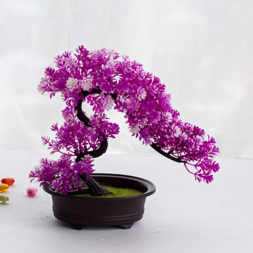 Real Touch Artificial Fake Flowers Plants Bonsai In Pot Home Party Garden Decor 