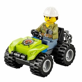 Lego City 60122 Volcano Explorers Volcano Crawler Track jackhammer Boulder NISB