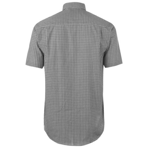Mens Short Sleeve Shirt Pierre Cardin Plain Striped Checked Summer Office Work 
