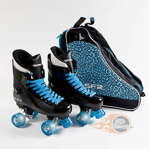 Bauer Style Ventro Pro Turbo Quad Skate Blue Skate Bag and FREE Spanner