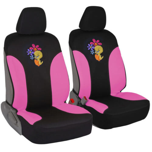 100% Waterproof Angry Tweety Bird with Attitude Front Car Seat Covers Pair 