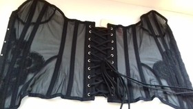 AGENT PROVOCATEUR RARE VINTAGE SMALL A/B BLACK KATE CORSET BNWOT