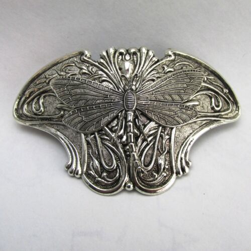 DRAGONFLY HAIR CLIP SILVER DRAGONFLY HAND CRAFTED DRAGONFLY BARRETTES 