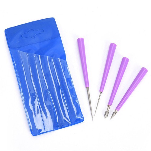DIY Tools Crystal Pearl Glass Bead Reamer Burr Beading Hole Enlarger Tool Set