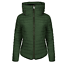Womens Ladies Quilted Padded Puffer Bubble Fur Collar Warm Jacket Coat 8-16