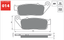 Goldfren Triumph 900 Legend TT Rear Sintered Brake Pads 1999-2001