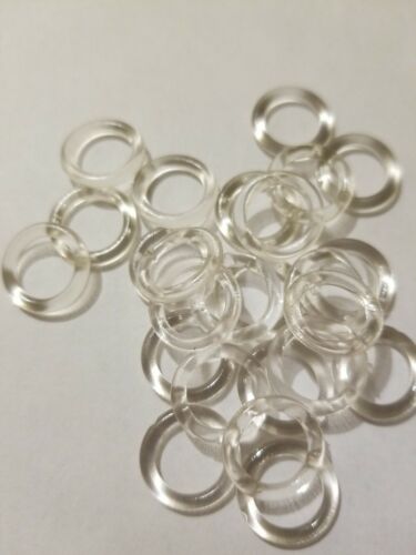 Solid Clear Rings//Sewing Notions//Curtains//Shades//50 rings