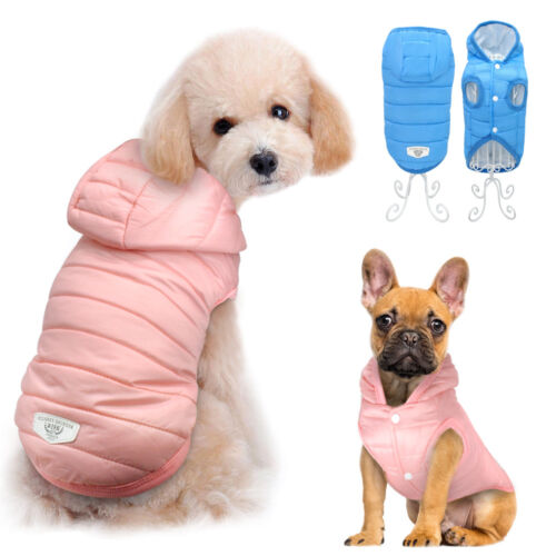 SMALL to LARGE Dog Winter Warm Coat Jacket Clothes Hoodie Costume Apparel New 