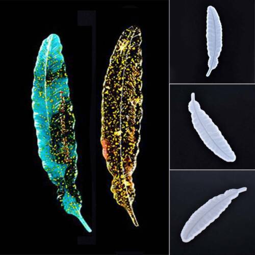 DIY Bookmark UV Resin Mold Silicone Mold Feather Bookmarks Resin Craft Molds CA 