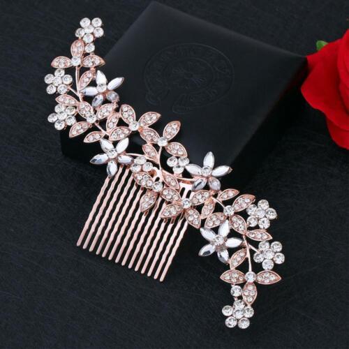 Wedding Diamante Crystal Hair Comb Pins Clips Rhinestone Bridal Hair Accessories 
