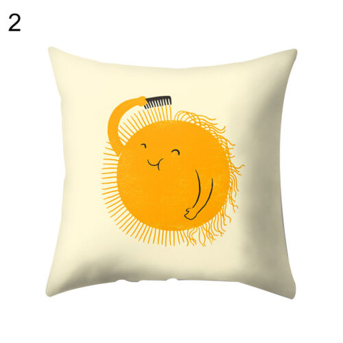 EY/_ KE/_ Home Decor Throw Pillow  Yellow Flower Geometric Sofa Cushion Cover