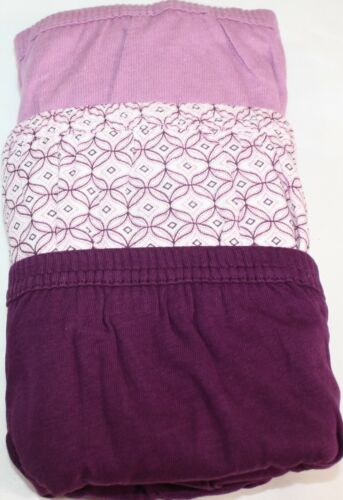 Details about   New 3 pack JOCKEY covered waistband 100% cotton FRENCH CUT LILAC PURPLE geo 