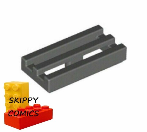 Lot x10 lego plate-grille flat radiator 1x2-4210631 grey f//dark grey