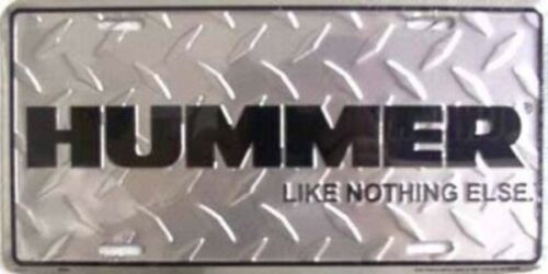 Hummer Like Nothing Else Diamond License Plate 