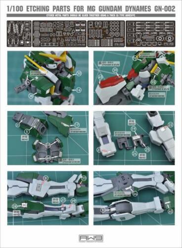 Details about  / Madworks S09 Detail Up Metal Part Photo-Etch Upgrade Gundam Dynames MG 1//100 USA