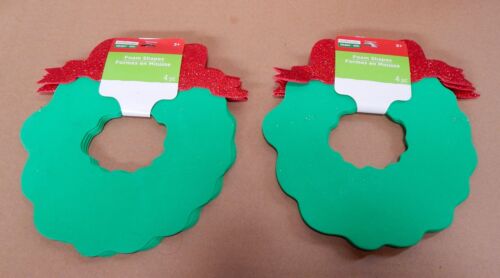 Christmas Wreath 54H Creatology Holiday Foam Shapes 8pc 8"x6" Michaels Stores 3 