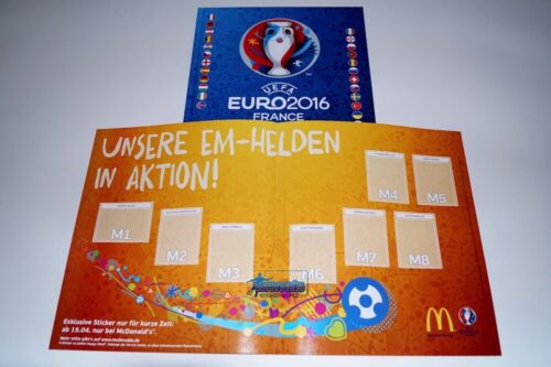 Coca Cola McDonalds PANINI Euro 16 France 2016 Komplettset Hardcover Album