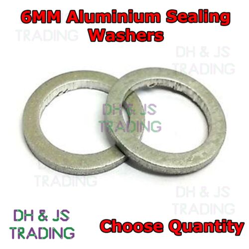 Flat Seal Washer 6MM Washer Seal Aluminum M6 Aluminium Sealing Washers Metric