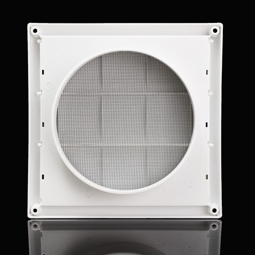 Air Vent Grille Ventilation Cover Plastic White Wall Grilles Duct 200x200x40mm