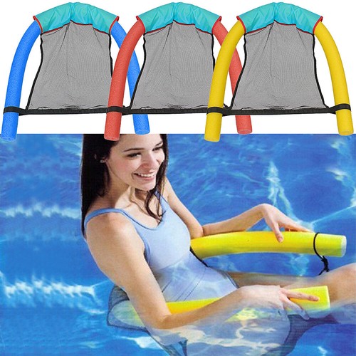 Floating Noodle Sling Mesh Chair Pool Swim Seat Hammock Swimming Accessories NEW
